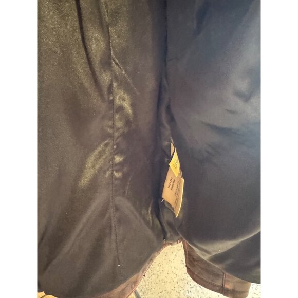 Wilsons Vintage Women USA Stars Stripes Leather Jacket Red Brown M Motorcycle - Picture 12 of 12